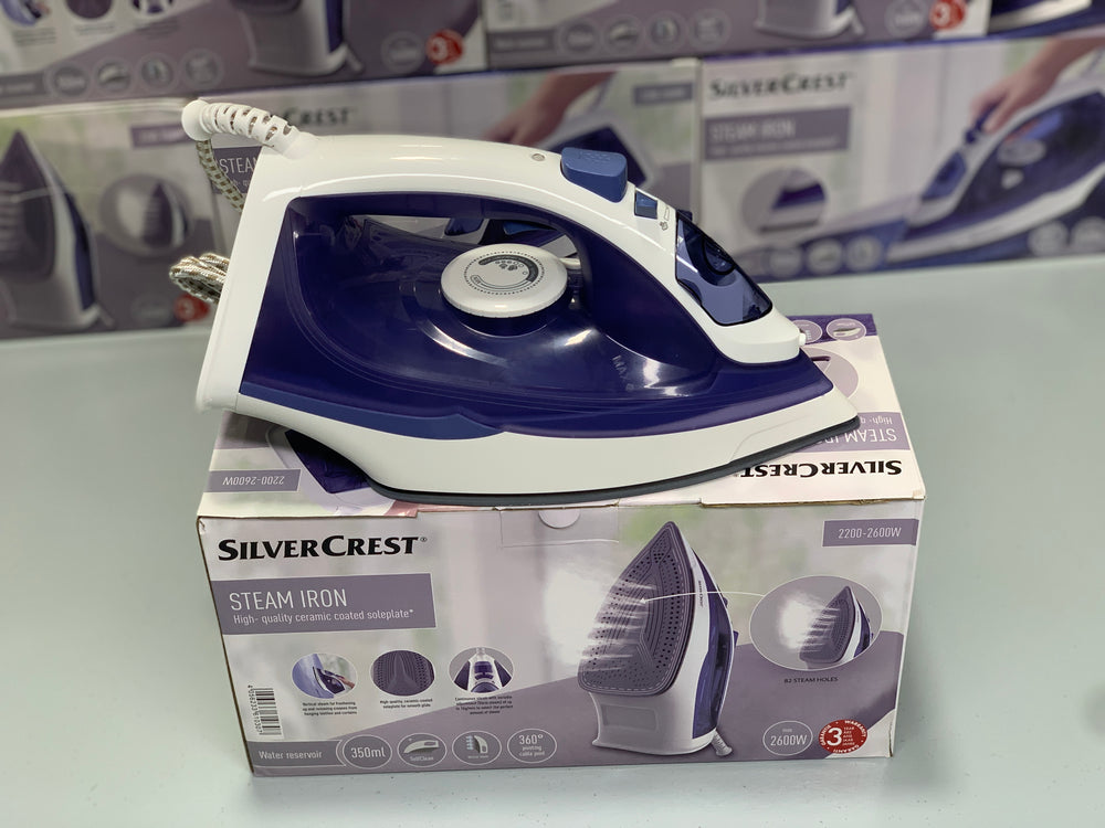 German Lot Imported Silver Crest 1840W Steam Iron