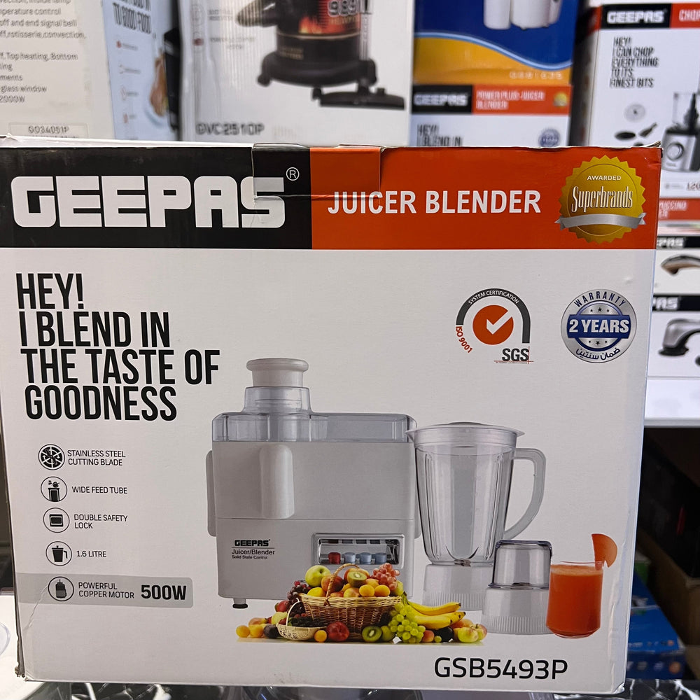 Geepas 3-in-1 Juicer Blender GSB5493P